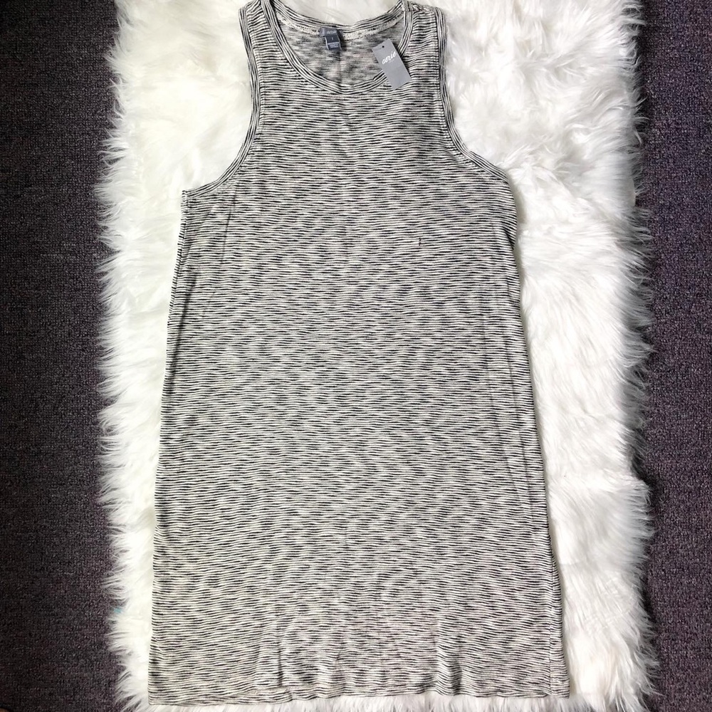 Aerie dress NWT striped grey new small adorable fall knit layer fashion casual